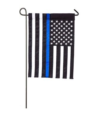 Evergreen 12.5x18” thin blue line garden flag